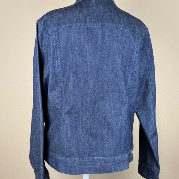 Chico’s Denim collared jacket - Picture 7 of 10